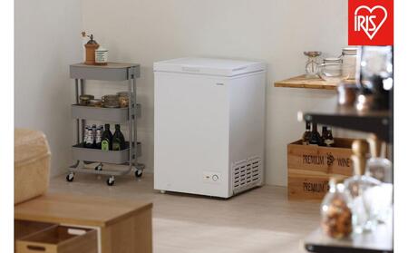 冷凍庫 上開き式冷凍庫 100L ICSD-10C-W ホワイト