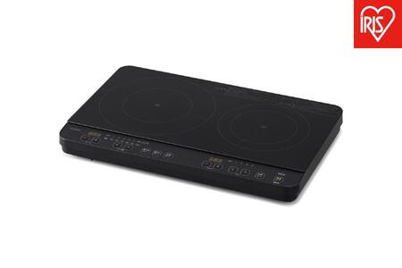 IHコンロ 2口 IH 1400W アイリスオーヤマ コンパクト設計 火力6段階 火力調節 キッチン 工事不要 すぐ使える 経済的 揚げ物モード 湯沸かしモード タイマー 安全機能