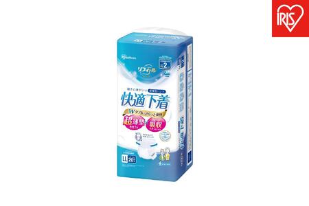 [20枚入り×4パック]大人用おむつリフィール 快適下着 超薄型パンツ LLサイズ 20枚入