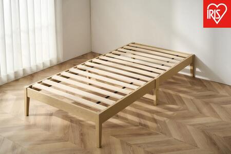 ベッド  組立簡単すのこベッド　ヘッドレス ESB01-S ナチュラル