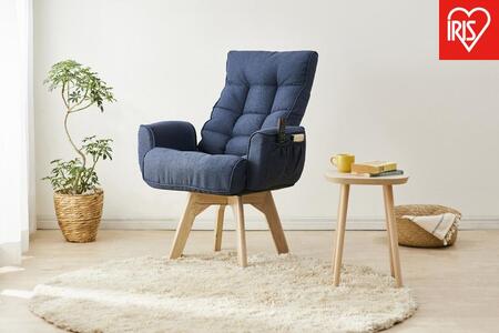 イス 回転ファブリックチェア FACN-KH ブルー