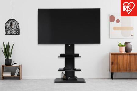 テレビ台 スタンドテレビ台 UTS-700R-BO ブラックオーク