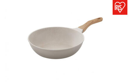 ナチュかるフライパン炒め鍋28cm IH・ガス火対応 NTL-W28MO グレイッシュモカ