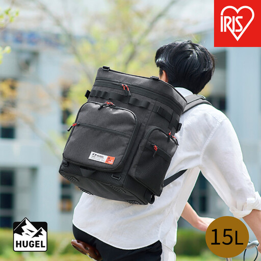 ＨＵＧＥＬ エアロゲルリュック型クーラーバッグ
１５Ｌ AGSC-R15C チャコールグレー