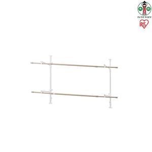 木目調窓枠物干し MW-W190N ホワイト アイリスオーヤマ