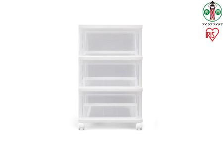 クローゼットチェスト　２個セットNSCLZ-503×2ホワイト／クリア アイリスオーヤマ