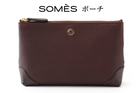 SOMES RE-35 ポーチ (ブラウン) [ソメスサドル 北海道 砂川市 12260855] ポーチ 小物入れ メンズ レディース 小さめ 本革 革 レザー 革製品 小物 ブラウン