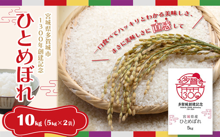 白米 多賀城産ひとめぼれ 精米10kg(5kg×2袋)5年産 【04209-0199】 白米 ひとめぼれ 5年産 白米 宮城米 精米