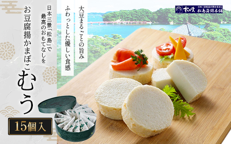 お豆腐揚かまぼこむう15個入　【04209-0328】