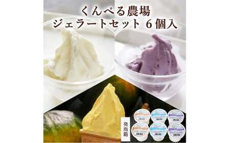 くんぺる農場ジェラート3種セット [ミルク・ブルーベリー・季節のジェラート] 計6個 (各2個×3種) アイス クリーム デザート スイーツ おやつ お菓子 食べ比べ [有限会社伊豆沼農産]tm043