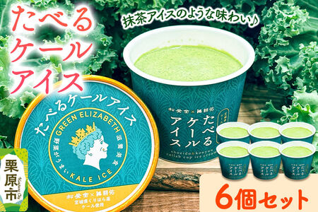 アイスクリーム たべるケールアイス 90ml 6個 入り