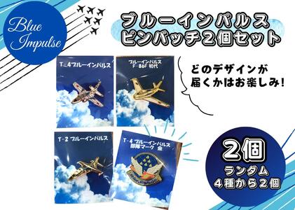 自衛隊 ピンバッチ 航空自衛隊 ブルーインパルス ピンバッチセット ランダム 合計2個 バッチ 松島基地 宮城県 東松島市 オンラインワンストップ 対応 自治体マイページ 東松島観光物産公社