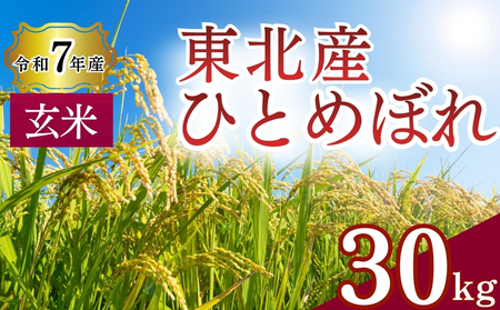 [ 令和7年産] ひとめぼれ 玄米 30kg × 1袋 単一原料米 ヒトメボレ 米 ご飯 ごはん おにぎり お弁当 お米 こめ 宮城県 東松島市 オンラインワンストップ 自治体マイページ
