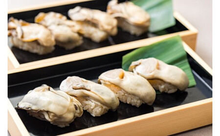 東松島産牡蠣使用　冷凍牡蠣寿司（低温調理牡蠣４カン・煮牡蠣４カン）