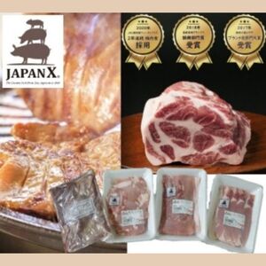 JAPAN X3種特選牛タン塩味セット 計1kg[真空パック・特選牛タン塩味8mm・JAPAN X3種(ロース・モモ・小間)]