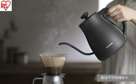 ケトル 湯漏れ防止ドリップケトル温調タイプ IKE-C800T-H アイリスオーヤマ 電気ケトル 温度調節付 電気ポット 温度調節 細口ノズル ポット お湯 湯沸し 湯沸かし 保温 紅茶 ティー コーヒー 珈琲 茶 キッチン家電 おすすめ 人気