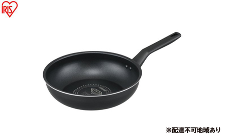 フライパン ダイヤモンドコートフライパン炒め鍋 ガス火対応26cm VDG-W26 ブラックメタリック フライパン ガス火 鍋 片手 炒め アイリスオーヤマ 26cm 軽い 専用 軽量 お手入れ 簡単 コーティング 単品 一人暮らし 新生活