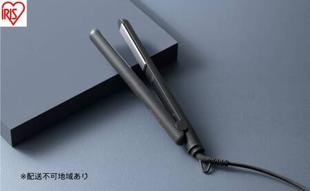 ストレートアイロン HIR-MS102-H ダークグレー ヘアアイロン ストレート 軽量 アイロン コンパクト 海外対応 セラミックコーティング ヘアーアイロン 5段階温度調節 スリム ヘアケア プレゼント ギフト MiCORA ミコラ アイリスオーヤマ