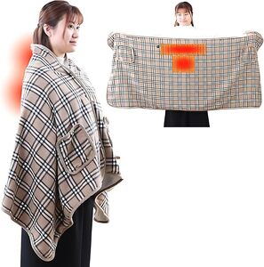 電気ブランケット ひざ掛け 羽織る 電気毛布 洗える ボタン付き 温度調節 タイマー ヒートブランケット 巻きスカート 男女兼用 電気ひざ掛け 肩掛け 掛け毛布 USB 着るだんぼくん SunRuck SR