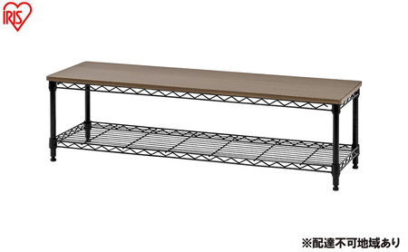 カラーメタルラック ローボード CML-10302 ブラック テレビ台 おしゃれ テレビボード スチールラック メタルラック ラック 棚 カラーラック 幅101 奥行31 高さ30 スリム 収納 シンプル ヘッドボード TV台 AV アイリスオーヤマ
