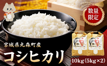 [数量限定]宮城県丸森町産 コシヒカリ 10kg(5kg×2)