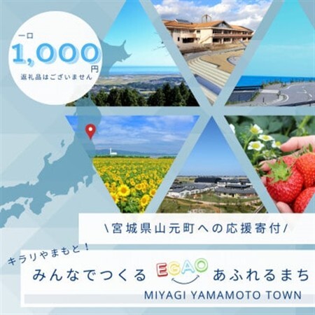 [返礼品なし]山元町への応援寄付 一口1,000円[配送不可地域:離島]