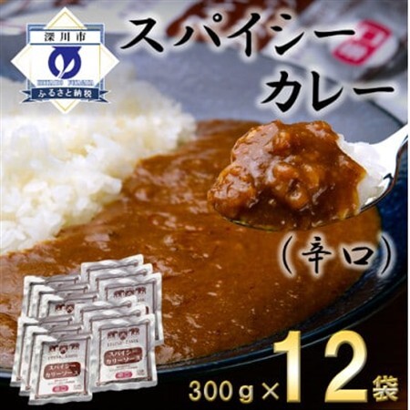 スパイシーカレー辛口(レトルト)300g×12袋【1375357】