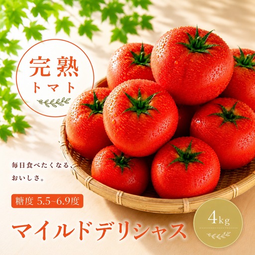 トマト マイルドデリシャス4kg とまと【delf047】