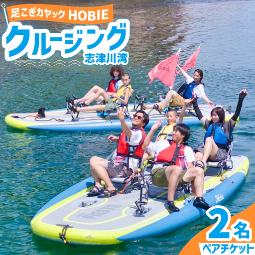 チケット 足漕ぎカヤック HOBIE 志津川湾 クルージング 体験 2名様分 [サスティナビリティセンター 宮城県 南三陸町 m304blw940000]
