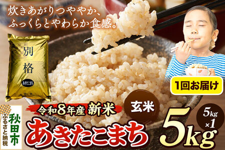 [令和8年産 新米受付]米 あきたこまち 5kg[玄米]秋田県産