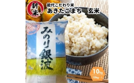 [玄米]秋田県産 あきたこまち 10kg ごはんソムリエが選ぶ 能代こだわり米 令和5年産