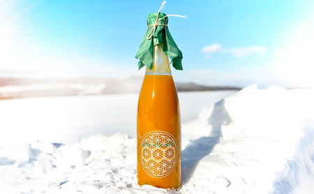 完熟 黄ミニトマト 100% ストレートジュース 720ml×1本 (阿部農園) トマトジュース トマト ミニトマト ジュース 濃厚 野菜 飲料 ソフトドリンク 瓶 北海道 富良野市