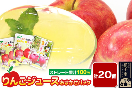 りんごジュース おまかせパック 計20個