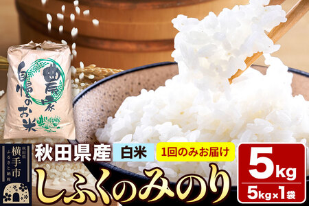 [白米]令和7年産 しふくのみのり 5kg(5kg×1袋) 秋田県産 横手市