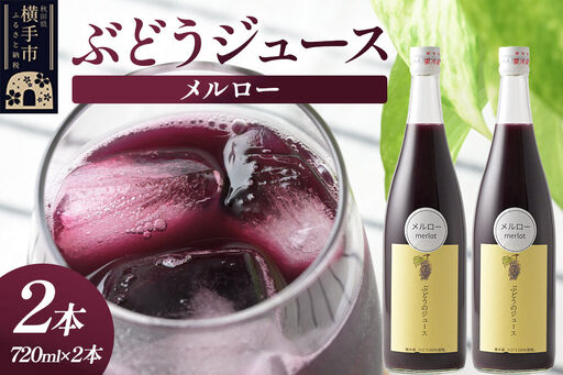 ぶどうジュース メルロー 720ml×2本