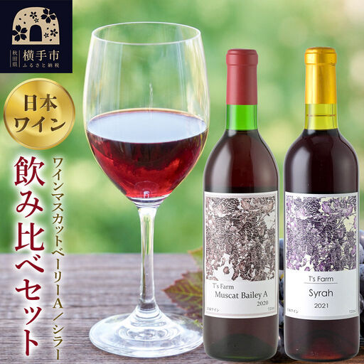 赤ワイン 飲み比べ 2本セット マスカットベーリーA ・シラー 720ml×各1本