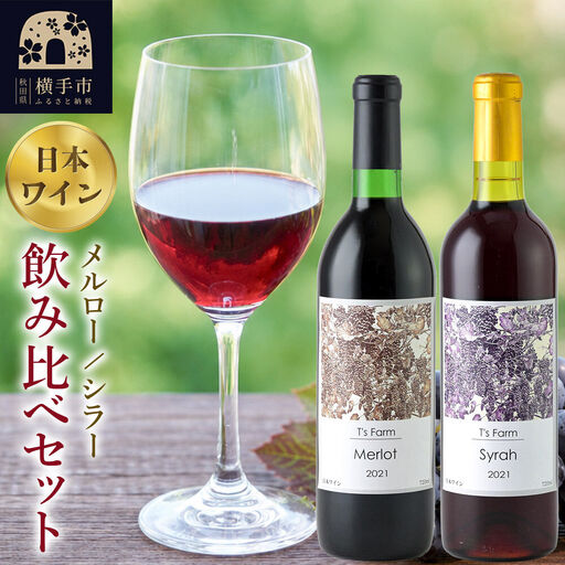 赤ワイン 飲み比べ 2本セット メルロー・シラー 720ml×各1本
