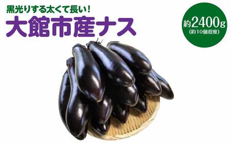 黒光りする太くて長いナス! 約2400g 40P3218