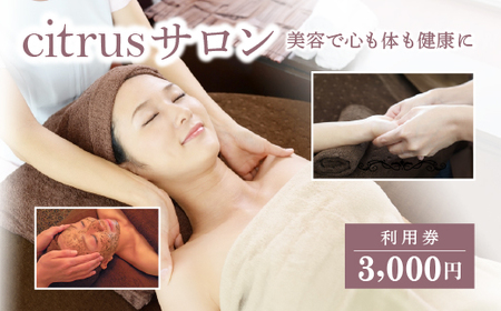 citrusサロン 利用券 3000円 [50P8415]