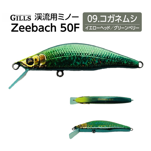 渓流用ミノーZeebach 50F コガネムシ 35P7817