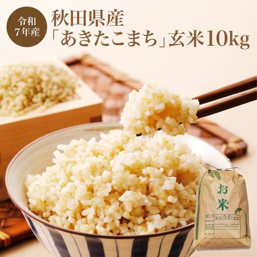 【令和7年産】秋田県産「あきたこまち」玄米10kg（10kg×1袋）　【180P9023】