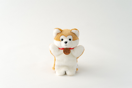 秋田犬マサルハンドパペット