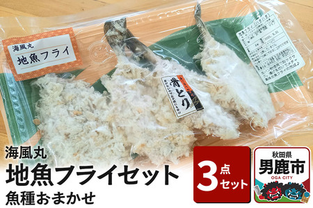 海風丸「地魚フライ」セット 魚種はおまかせ 秋田県 男鹿市