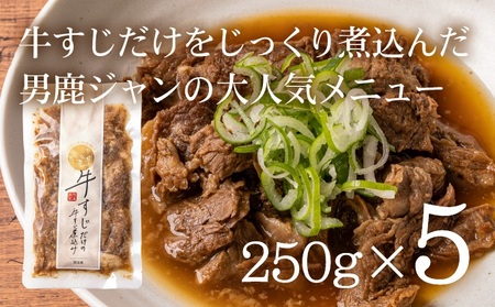 牛すじだけの牛すじ煮込み 250g×5袋 箱入