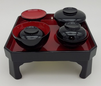 川連漆器 御喰い初めセット 漆器 漆器 漆器 漆器 [Q9-5701]