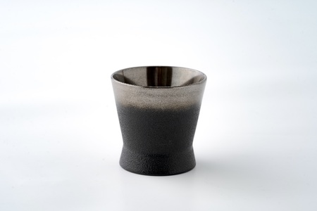 川連漆器 銀彩ぐい呑み(小) 漆器 漆器 漆器 漆器 [H7-6301]