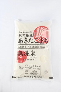 [令和6年産米]秋田県産あきたこまち(無洗米)5kg×1袋[B15-2501]