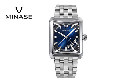 MINASE時計 SEVEN WINDOWS ブレスレットタイプ(VM15-M01YBL-SSB) MINASE 日本製 時計 腕時計 メンズ 高額 人気 ランキング[協和精工株式会社][F11940]