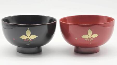 川連漆器 夫婦椀 やぶこうじ 漆器 漆器 [佐藤豊八商店][H5804]