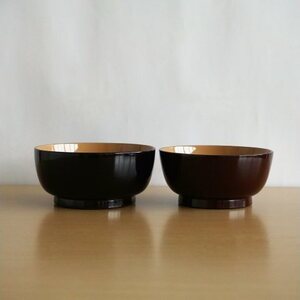 川連漆器 夫婦飯椀セット 漆器 漆器 漆器 漆器 [H6-5601]